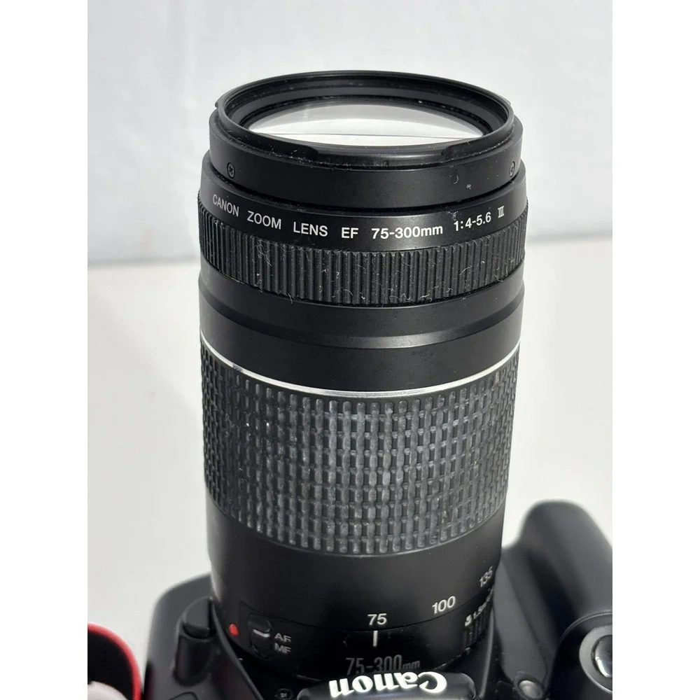 Canon EOS Rebel T3 12.2 MP DSLR Camera W/Telephoto Zoom Lens & Battery Black